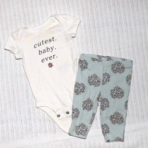Carter’s baby girl outfit